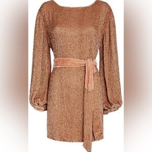 Retrofete Grace Sequin Dress in Bronze